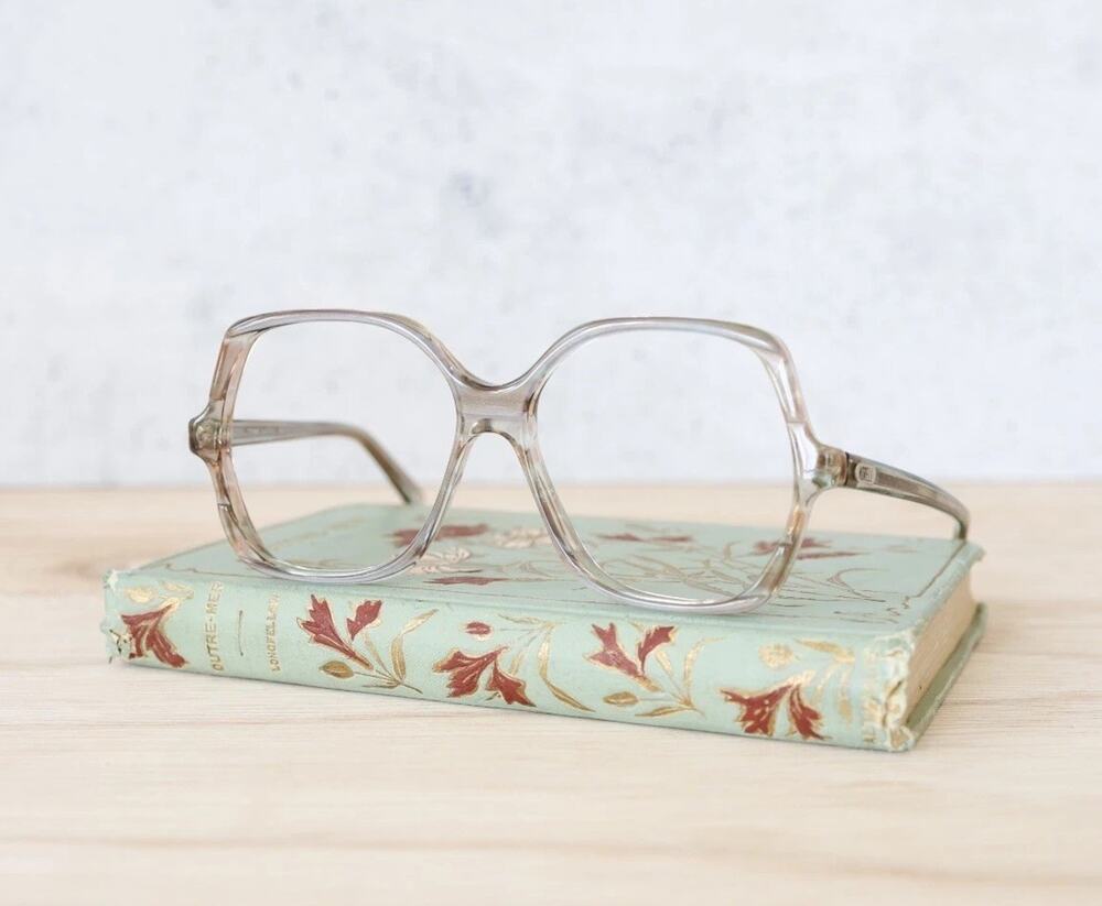 Vintage 1970s Eyeglasses Austria Size 54-14 NOS Retro Grandma Chic Multicolor